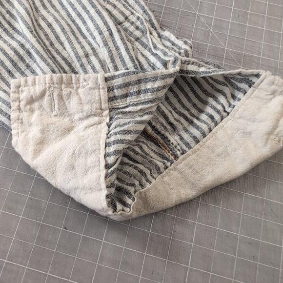 Jack & Jones striped cotton/linen, button-front men's shirt, size Large - Picture 9 of 10